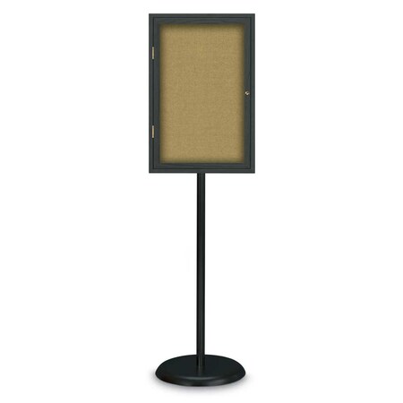 United Visual Products Corkboard, Double Door, Radius Frame, 60x36", White/Natural Tan Cork UV7004-WHITE-CORK